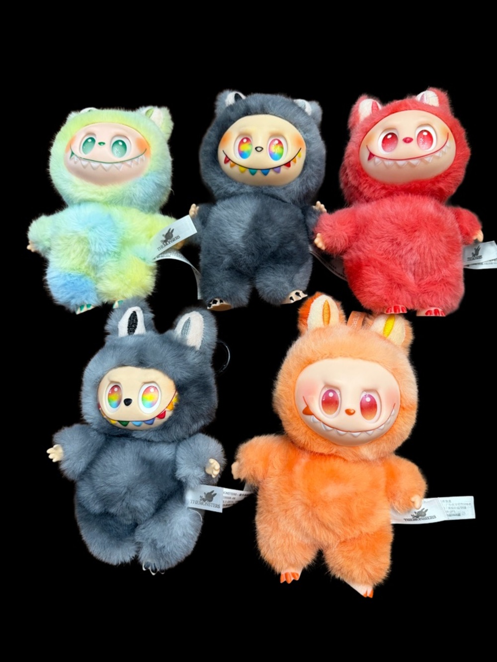 Colorful Cute The Monster Plush lot of 5 Big into Energy Labubu’s